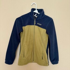 Columbia Navy and Green Fleece Jacket